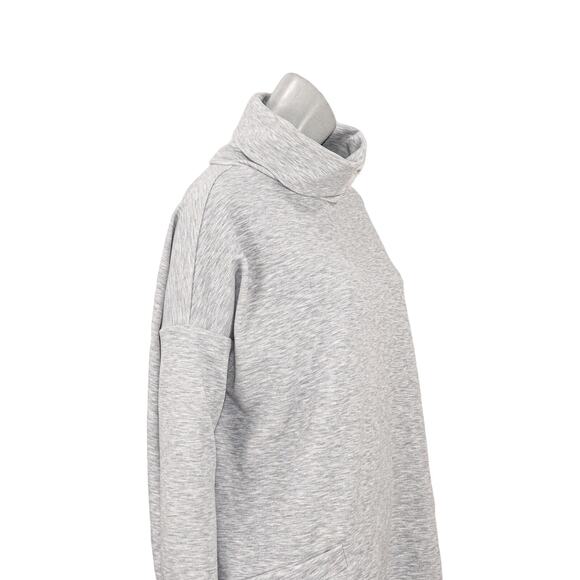 HATCH Maternity One Size Jones Knit Dress Turtleneck in Heather Gray - Picture 7 of 13